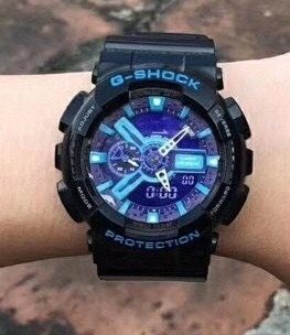 Casio Black Blue Dial Watch