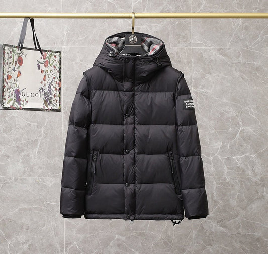 Burberry Hooded Short Down Jacket