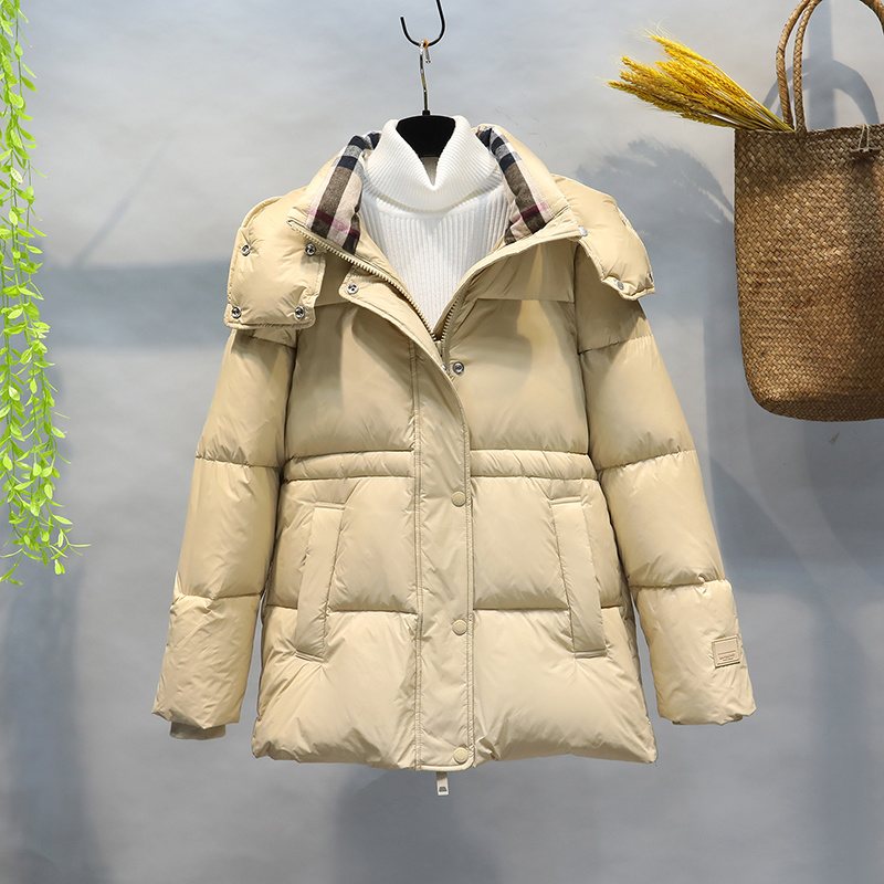 Burberry Detachable-Hood Short Down Jacket