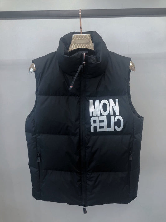 Moncler Black Quilted Down Vest