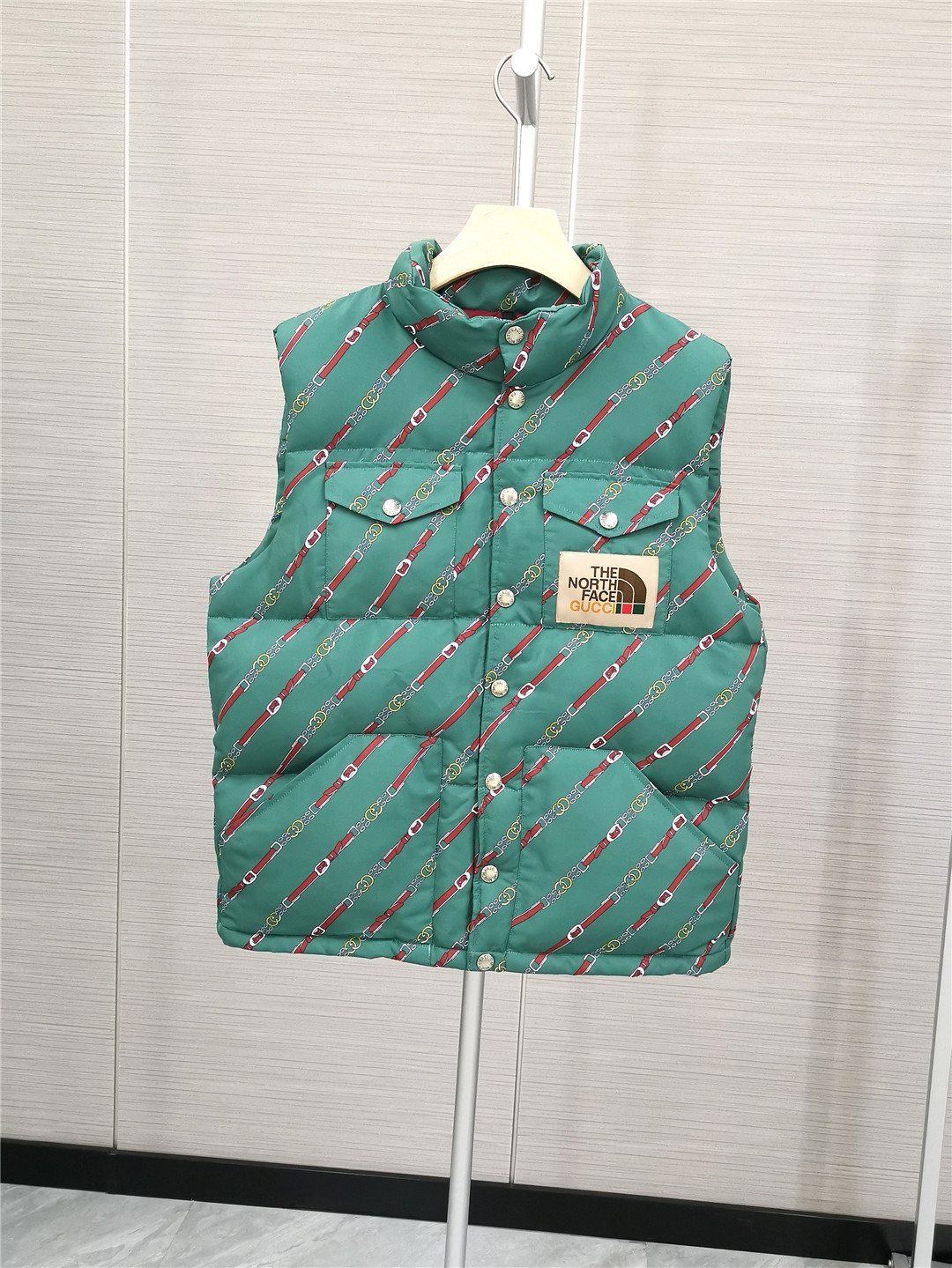 The North Face Gucci Padded Snap-Front Vest