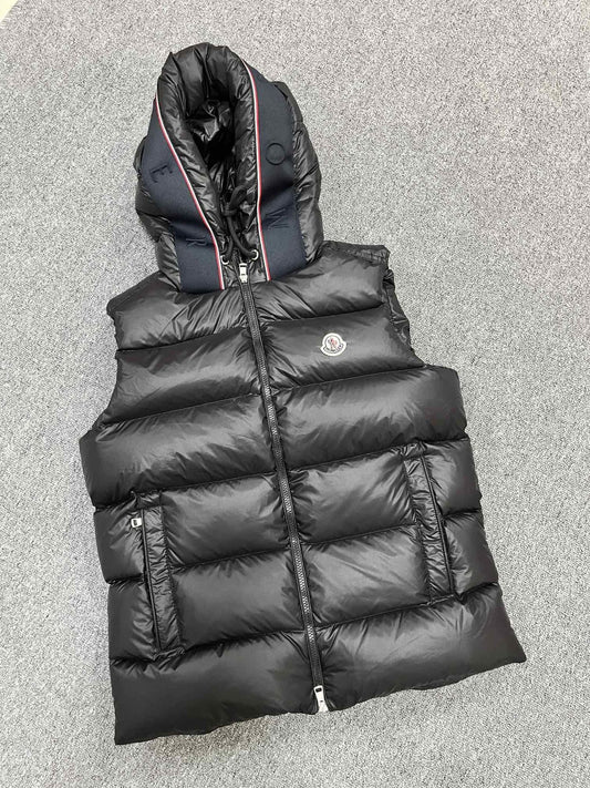 Moncler Hooded Quilted Down Vest