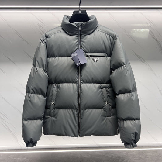 Prada Quilted Stand-Collar Puffer Jacket