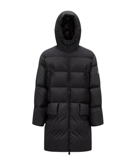 Moncler Bosona Black Long Hooded Down Coat
