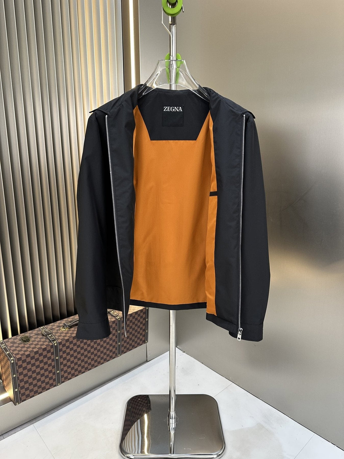 Zegna Zip-Front Collared Jacket