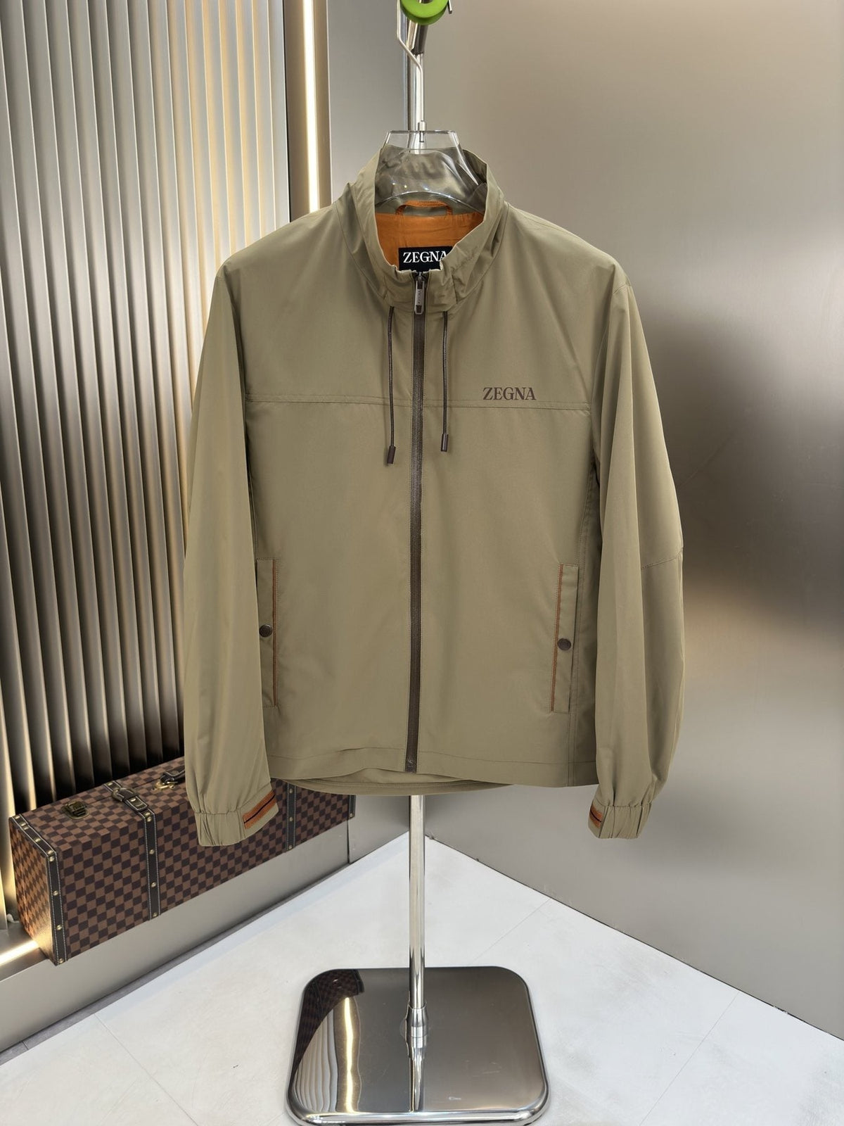 Zegna Stand-Collar Zip Jacket