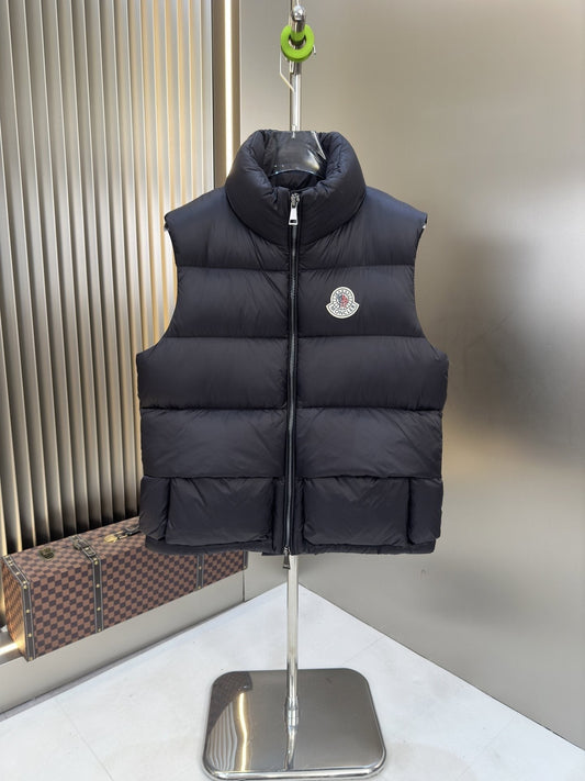Moncler Navy Quilted Down Vest