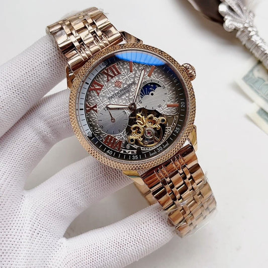 Patek Philippe Rose Gold-Tone Skeleton Watch